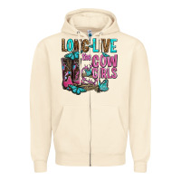 Sandshell long live the cowgirls olivia Zipper Hoodie - OliviaCreatesArt
