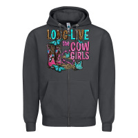 Smoke long live the cowgirls olivia Zipper Hoodie - OliviaCreatesArt