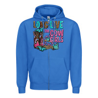 True Royal long live the cowgirls olivia Zipper Hoodie - OliviaCreatesArt