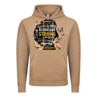 Black Woman Silhouette Vintage Hoodie | Teevron