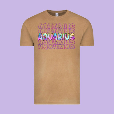 Aquarius Vintage Tee Designed By Artiststas