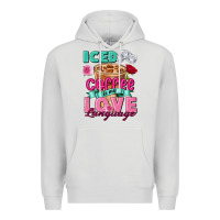 Dove Grey Iced Coffee is my love language Valentine's Day Premium Hoodie - FaDigitalArtStudio