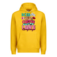 Lemon Iced Coffee is my love language Valentine's Day Premium Hoodie - FaDigitalArtStudio