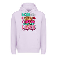Lilac Iced Coffee is my love language Valentine's Day Premium Hoodie - FaDigitalArtStudio
