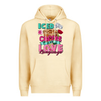 Pina Colada Iced Coffee is my love language Valentine's Day Premium Hoodie - FaDigitalArtStudio