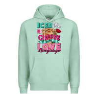 Seafoam Iced Coffee is my love language Valentine's Day Premium Hoodie - FaDigitalArtStudio