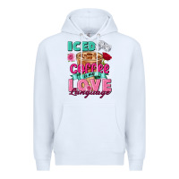 White Iced Coffee is my love language Valentine's Day Premium Hoodie - FaDigitalArtStudio