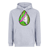 Heather Grey halloween ghost teardrop Heavyweight Hoodie - BundleAndBundleShop