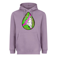 Lavender halloween ghost teardrop Heavyweight Hoodie - BundleAndBundleShop