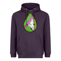 Plum halloween ghost teardrop Heavyweight Hoodie - BundleAndBundleShop