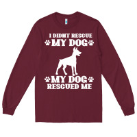 Burgundy rescue dog Long Sleeve Tee - Bettercallsaul