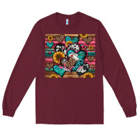 Burgundy nurse hearts Long Sleeve Tee - Jasminsmagicworld