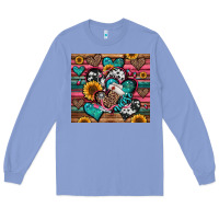 Colony Blue nurse hearts Long Sleeve Tee - Jasminsmagicworld