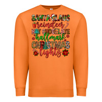 Santa Claus Reindeer Hallmark Hot Chocolate Christ Premium Sweatshirt | Teevron