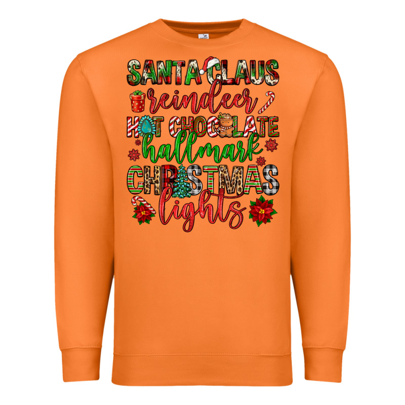 Santa Claus Reindeer Hallmark Hot Chocolate Christ Premium Sweatshirt by FaDigitalArtStudio | Teevron