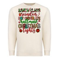 Sandshell santa claus reindeer hallmark hot chocolate christ Premium Sweatshirt - FaDigitalArtStudio