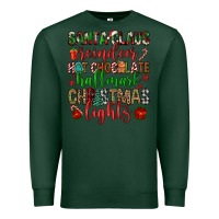Sports Green santa claus reindeer hallmark hot chocolate christ Premium Sweatshirt - FaDigitalArtStudio