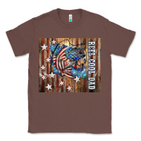 Chestnut Western Reel Cool Dad American Flag Bass Classic Tee - LillyAllenDesigns