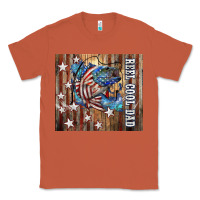 Copper Western Reel Cool Dad American Flag Bass Classic Tee - LillyAllenDesigns