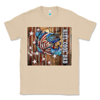 Mushroom Western Reel Cool Dad American Flag Bass Classic Tee - LillyAllenDesigns