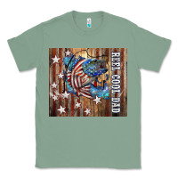 Sage Western Reel Cool Dad American Flag Bass Classic Tee - LillyAllenDesigns
