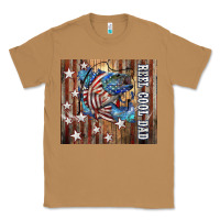 Toasted Coconut Western Reel Cool Dad American Flag Bass Classic Tee - LillyAllenDesigns