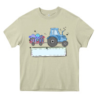 Mossy easter tractor boy Heavy Core Tee - MaliasSmallBusiness