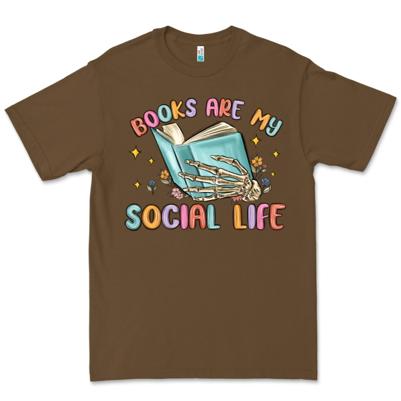 Books Are My Social Life Premium Tee by MaliasSmallBusiness | Teevron