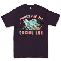 Plum books are my social life Premium Tee - MaliasSmallBusiness