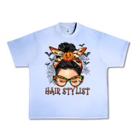 Grape Ice Hair stylist messy bun Urban Heavy Tee - BarkalooDesign