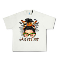Pistachio Hair stylist messy bun Urban Heavy Tee - BarkalooDesign