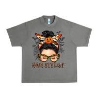 Tornado Hair stylist messy bun Urban Heavy Tee - BarkalooDesign