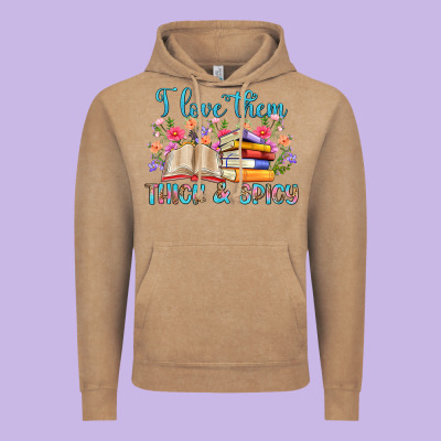I Love Them Thick And Spicy Vintage Hoodie Designed By Artiststas