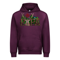 Mauve Wine Western Papa Deer Hunting Urban Hoodie - LillyAllenDesigns