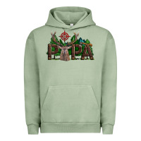 Pigment Oil Green Western Papa Deer Hunting Urban Hoodie - LillyAllenDesigns
