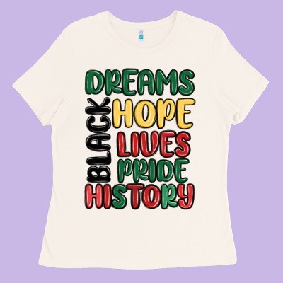 Dreams Hope Lives Pride Ladies Tee Designed By Maliassmallbusiness