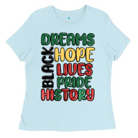 Baby Blue dreams hope lives pride Ladies Tee - MaliasSmallBusiness