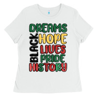 White dreams hope lives pride Ladies Tee - MaliasSmallBusiness