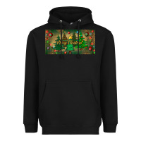 Black merry christmas license plate Heavyweight Hoodie - BundleAndBundleShop
