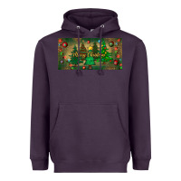 Plum merry christmas license plate Heavyweight Hoodie - BundleAndBundleShop