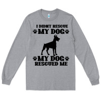 Heather Grey rescue dog Long Sleeve Tee - Bettercallsaul