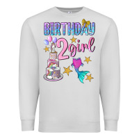 Dove Grey birthday girl 2 Premium Sweatshirt - BundleAndBundleShop