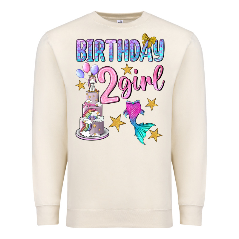 Birthday Girl 2 Premium Sweatshirt by BundleAndBundleShop | Teevron