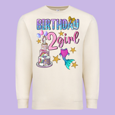 Birthday Girl 2 Premium Sweatshirt Designed By Bundleandbundleshop