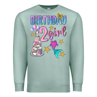 Seafoam birthday girl 2 Premium Sweatshirt - BundleAndBundleShop