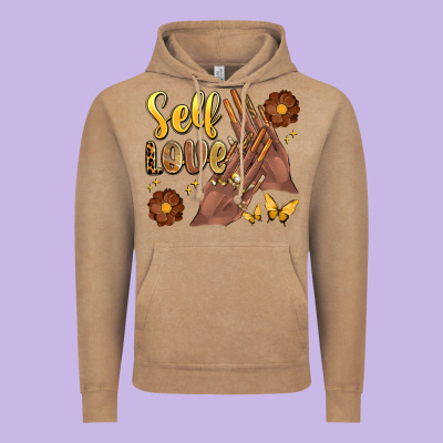 Black Woman Self Love Nails Vintage Hoodie Designed By Artiststas