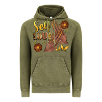 Vintage Olive black woman self love nails Vintage Hoodie - Artiststas