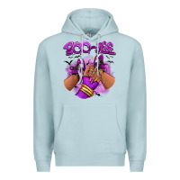Blue Mist Boo-jee Halloween afro sneakers Premium Hoodie - RanaPortraitStore