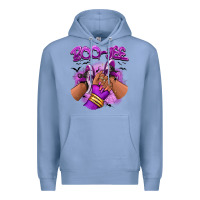 Colony Blue Boo-jee Halloween afro sneakers Premium Hoodie - RanaPortraitStore