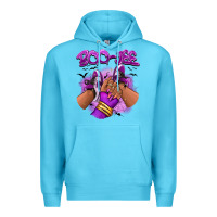 Ocean Blue Boo-jee Halloween afro sneakers Premium Hoodie - RanaPortraitStore